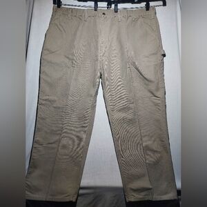 Carhartt‎ Dungaree Fit B11 DES carpenter style men's pants leather patch 50x30
